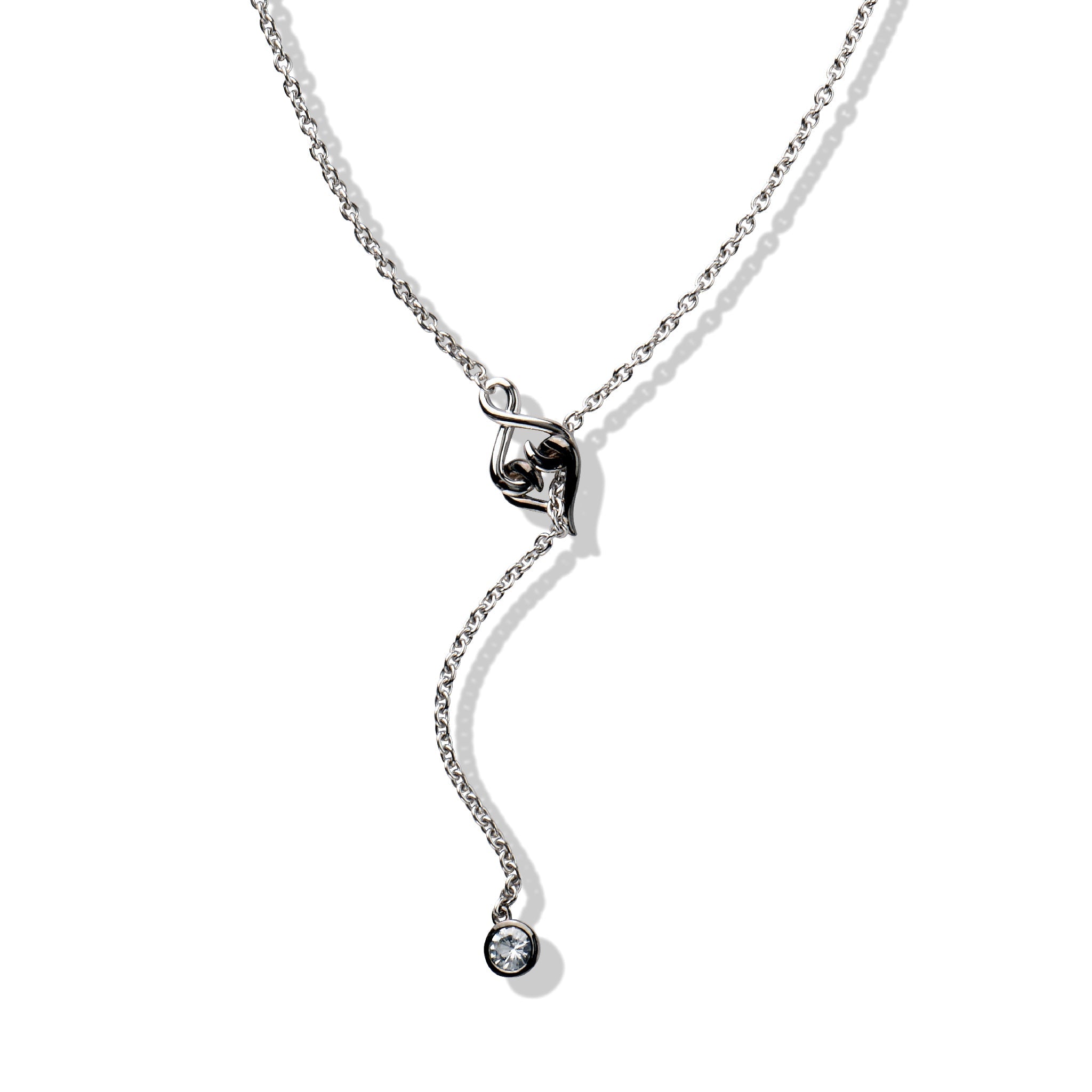 925 Sterling Silver Star Lariat Necklace at Rs 2140/piece | Banipark |  Jaipur | ID: 24243699830